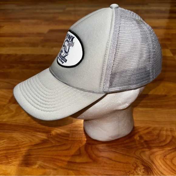 Spirit Halloween Hawk Tuah (Haliey Welch) Trucker Grey Snapback Hat OSFM - Picture 4 of 11